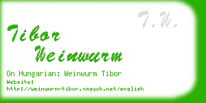 tibor weinwurm business card